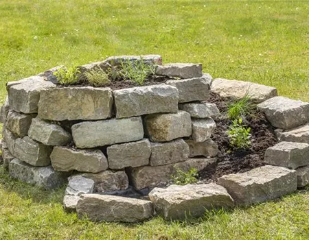 Eine Kräuterspirale im Garten – frische Kräuter für Kräuterfans