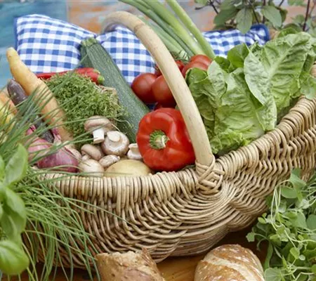 Das Pflanzen von Gemüse 